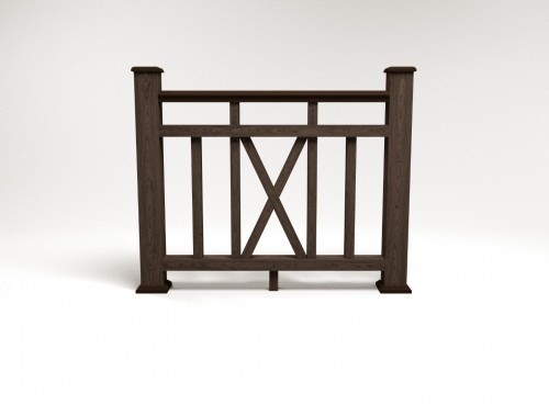 Ограждение из ДПК FG6 венге купить в Ирбите