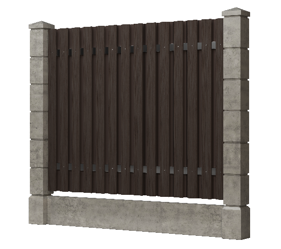 Заборная доска GRINDERDECO, ДПК, тиснение "дуб" Венге купить в Ирбите