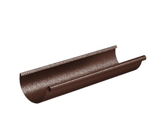 Водосток Aquasistem, Система 150/100 - Желоб водосточный 3 метра RAL 8017 Коричневый matt купить в Ирбите