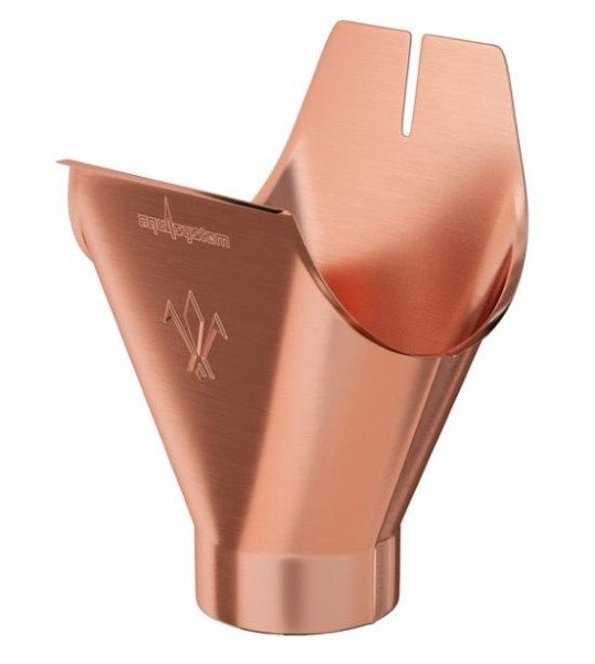 Водосток Aquasistem, система 125x90 - Воронка желоба медная купить в Ирбите