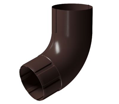 Колено 72° D90 Döcke STAL PREMIUM Шоколад, (RAL 8019)