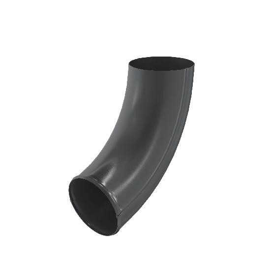 Водосток Aquasistem, система 125x90 - Отвод трубы RAL 7024 Тёмно-серый купить в Ирбите