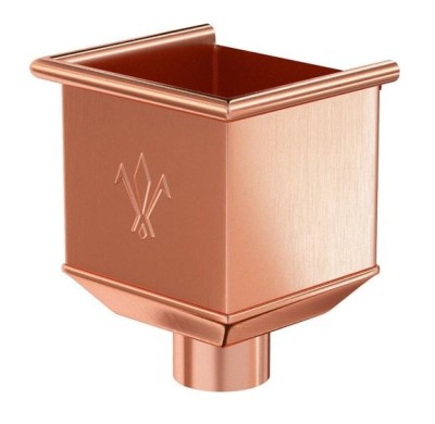 Водосток Aquasistem, система 125x90 - Водосборная воронка медная