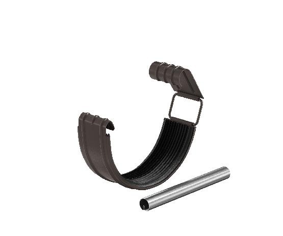 Водосток Aquasistem, система 125x90 - Соединитель желоба в комплекте RR 32 Тёмно-Коричневый купить в Ирбите