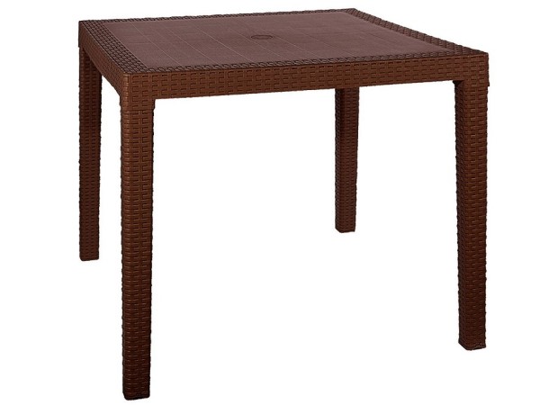 Стол квадратный FIJI Quatro Table Коричневый купить в Ирбите