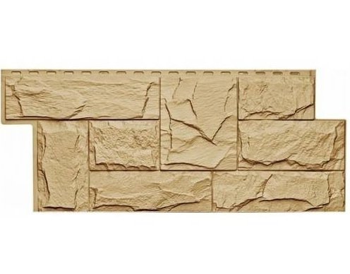 Фасадная панель T-Сайдинг-Гранит Леон Бежевый купить в Ирбите