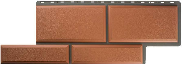 Фасадная панель камень Флорентийский терракотовый купить в Ирбите