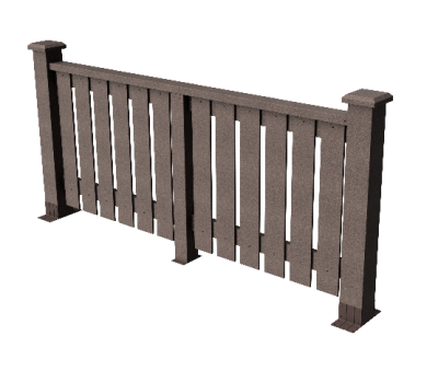 Ограждения декоративное ДПК GRINDERDECO Вилидж венге