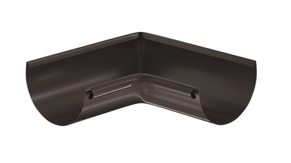 Водосток Aquasistem, система 125x90 - Угол желоба, внутренний 90° RR 32 Тёмно-Коричневый купить в Ирбите