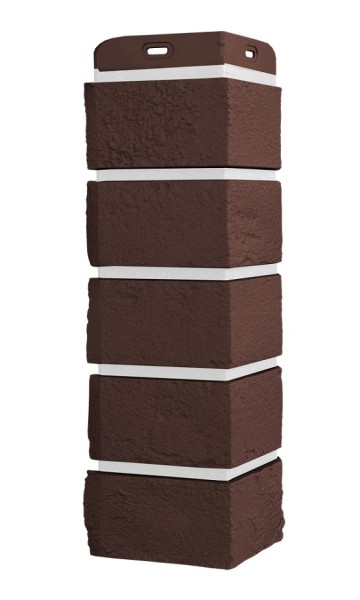 Угол Grand Line состаренный кирпич Элит каштан, ШОВ белай купить в Ирбите