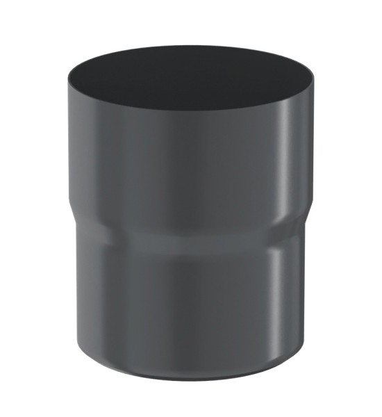 Водосток Aquasistem, система 125x90 - Соединитель трубы RAL 7024 Тёмно-серый купить в Ирбите