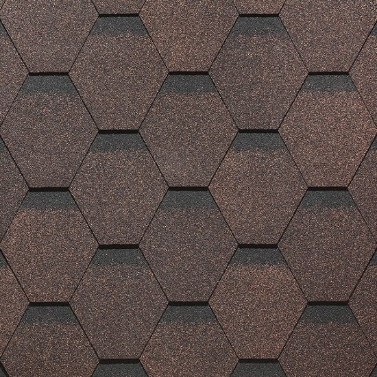 Гибкая черепица Docke, коллекция Сота – Коричневый купить в Ирбите