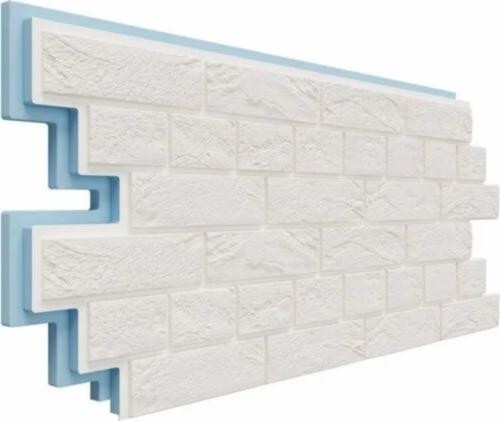 Термосайдинг Доломит Венецианский Кирпич 40 мм Белоснежный купить в Ирбите