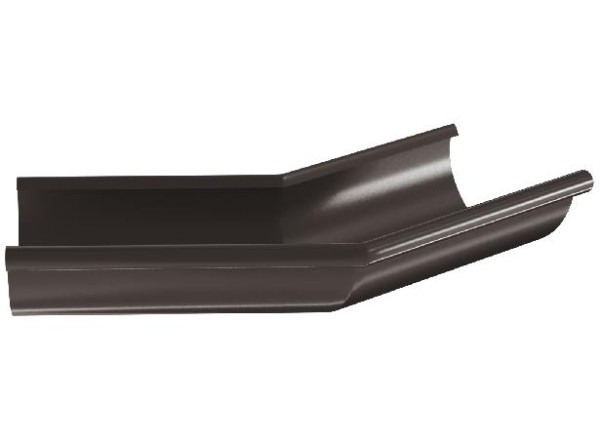 Водосток Aquasistem, система 125x90 - Угол желоба, наружный 135° RR 32 Тёмно-Коричневый купить в Ирбите