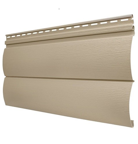 Виниловый сайдинг Tecos - Оцилиндрованный брус двойной (под бревно), Кофе с молоком купить в Ирбите