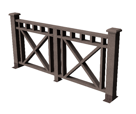 Ограждения декоративное ДПК GRINDERDECO Виктория венге купить в Ирбите