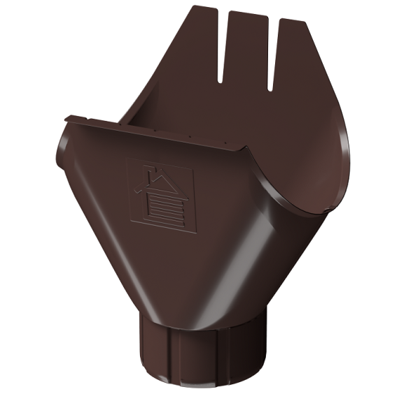 Воронка желоба D125 Döcke STAL PREMIUM Шоколад, (RAL 8019) купить в Ирбите