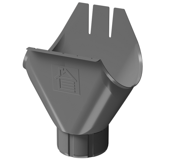 Воронка желоба D125 Döcke STAL PREMIUM Графит, (RAL 7024) купить в Ирбите