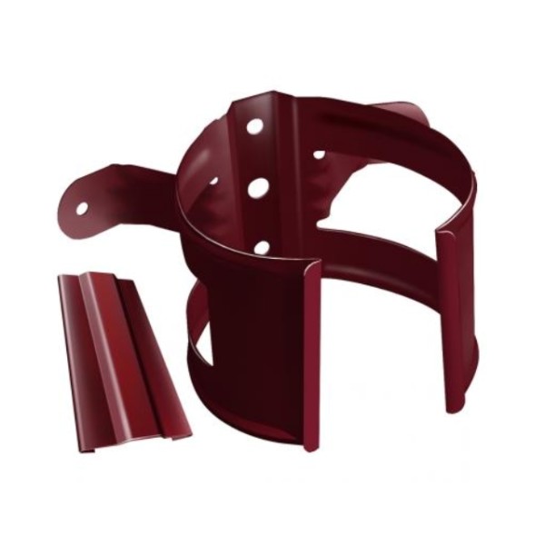 Водосток Grand Line 125x90 – Кронштейн трубы на дерево RAL 3005 купить в Ирбите