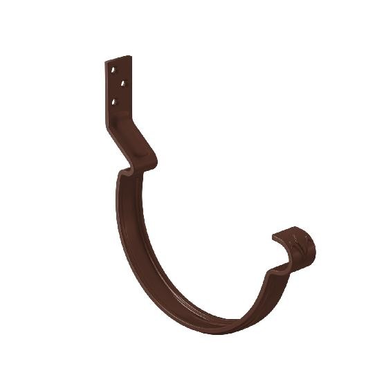 Водосток Aquasistem, система 150/100 - Крюк крепления желоба короткий RAL 8017 Коричневый купить в Ирбите