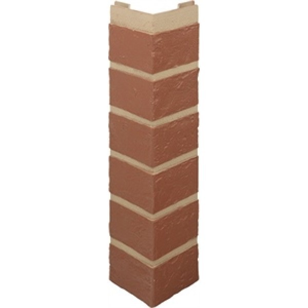 Наружный угол кирпич (красный), 0,47 х 0,1м купить в Ирбите
