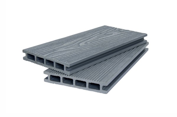Террасная доска ДПК POLIVAN GROUP 3D+вельвет пустотелая двухсторонняя DENPASAR серый купить в Ирбите