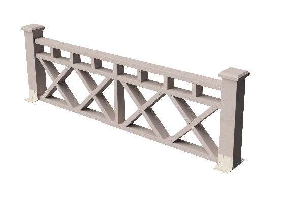 Ограждения декоративное ДПК GRINDERDECO Бэйли выбеленый дуб купить в Ирбите