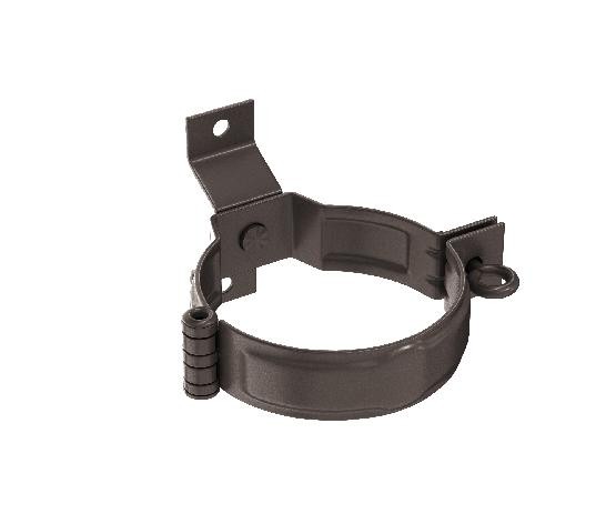 Водосток Aquasistem, система 150/100 - Декоративный хомут трубы под дерево с комплектом крепления RR 32 Тёмно-Коричнневый купить в Ирбите