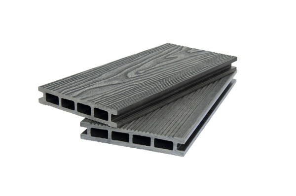 Террасная доска ДПК POLIVAN GROUP 3D+вельвет пустотелая двухсторонняя DENPASAR чёрный купить в Ирбите