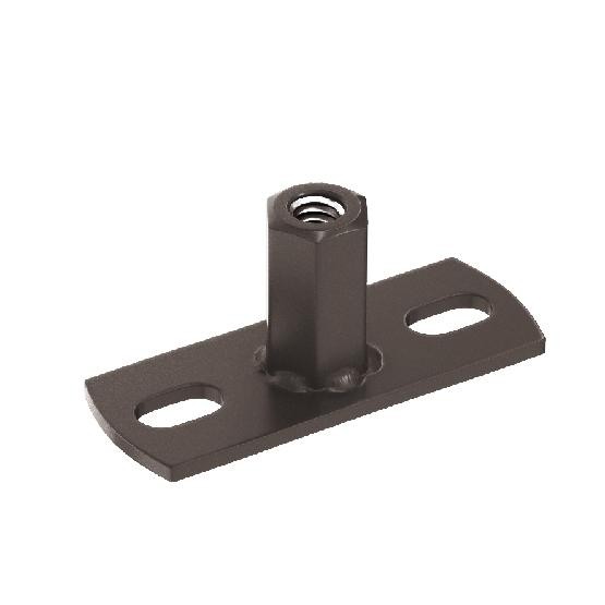 Водосток Aquasistem, система 150/100 - Держатель для хомута под метиз RR 32 Тёмно-Коричневый купить в Ирбите