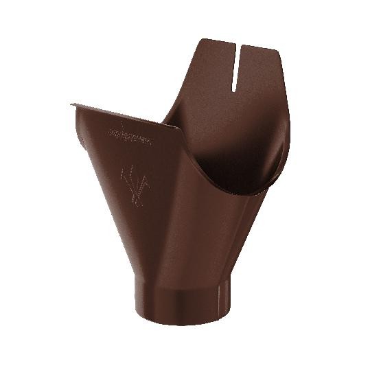 Водосток Aquasistem, система 125x90 - Воронка желоба RAL 8017 Коричневый купить в Ирбите