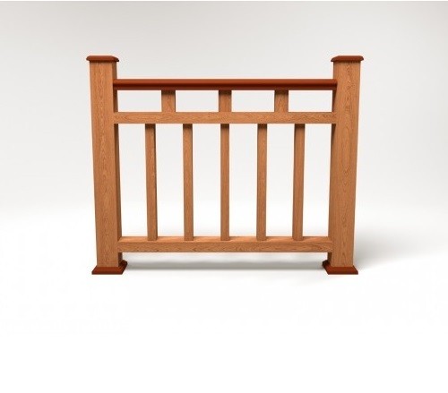 Ограждение из ДПК FG1 терракот купить в Ирбите