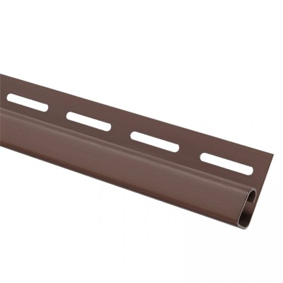 Финишная планка (завершающая полоса) для сайдинга, коричневый