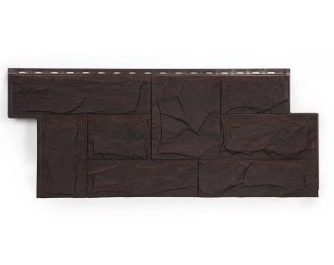 Фасадная панель T-Сайдинг-Гранит Леон ЭКО-2 Венге купить в Ирбите