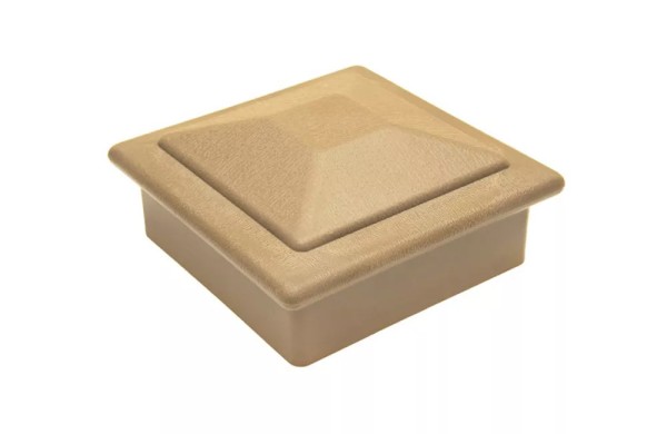 Крышка верхняя ПВХ для столба Deckart 125х125 Орех купить в Ирбите