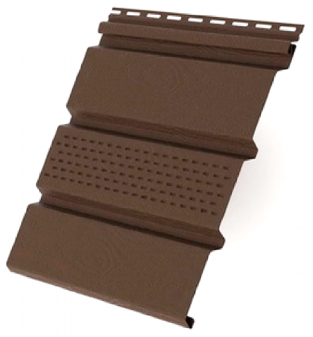 Софит с центральной перфорацией, коричневый купить в Ирбите