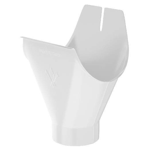 Водосток Aquasistem, система 150x100 - Воронка желоба RR 20 Мраморно-белый купить в Ирбите