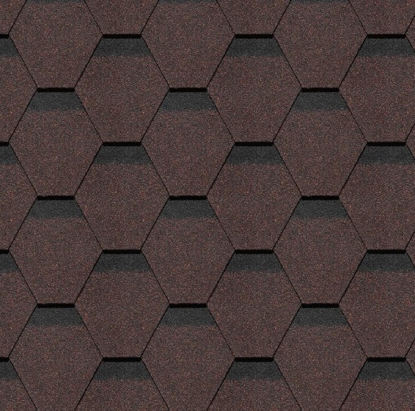 Гибкая черепица Docke, коллекция Шеффилд – Корица купить в Ирбите