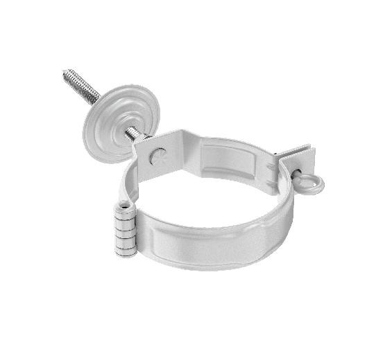 Водосток Aquasistem, система 150x100 - Комплект крепления трубы RR 20 Мраморно-белый купить в Ирбите