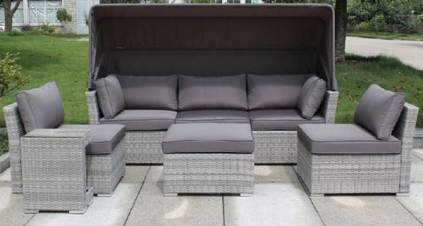 Диван-Трансформер AFINA плетеный из иск. ротанга AFM-320G Grey купить в Ирбите