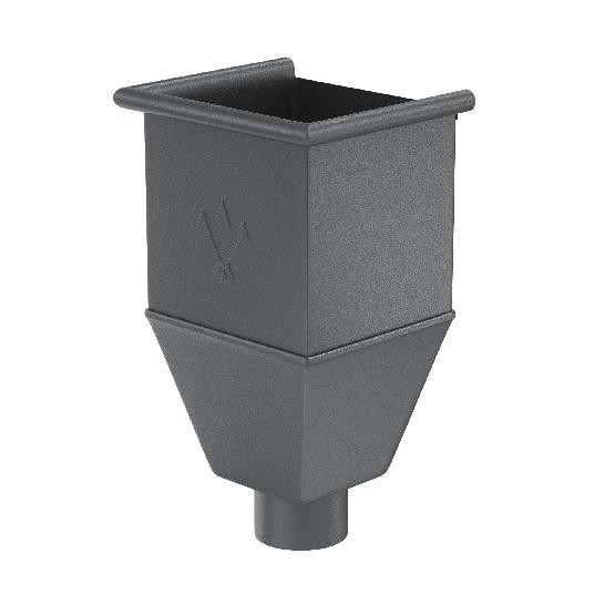 Водосток Aquasistem, Система 125/90 - Воронка_водосборная удлиненая RR 23 Маренго matt купить в Ирбите