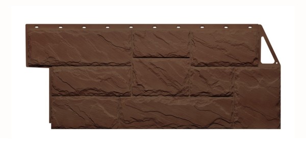 Фасайдинг Серия «Камень крупный» Коричневый купить в Ирбите