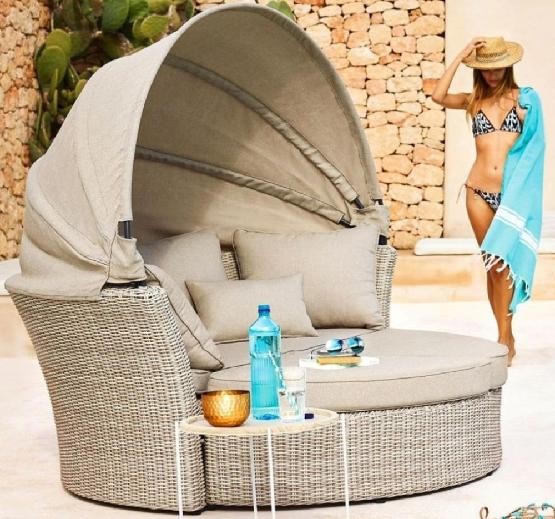 Диван-Трансформер AFINA плетеный из иск. ротанга AFM-325 Beige купить в Ирбите