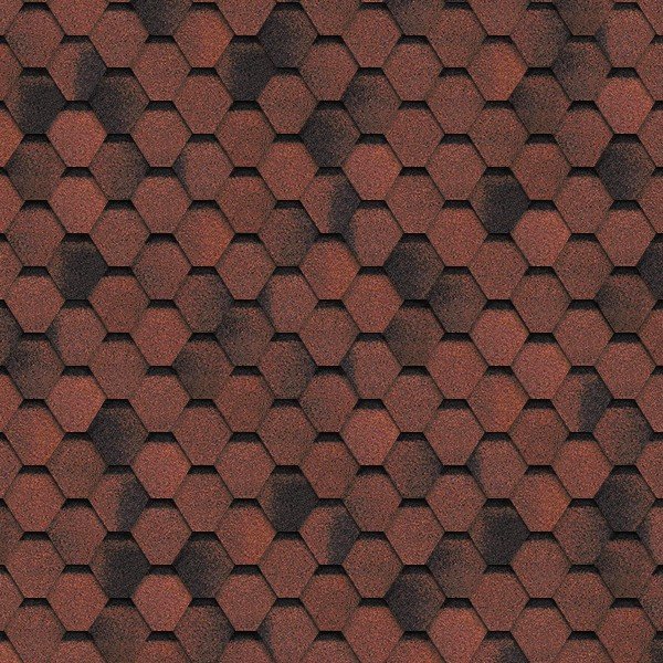 Гибкая черепица Shinglas, серия Финская,коллекция Соната – Красный купить в Ирбите