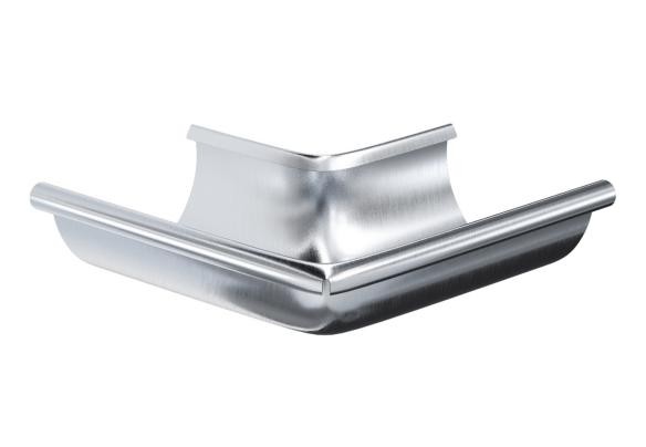 Водосток Aquasistem, Система 150/100 - Угол желоба наружный оцинковка 90° купить в Ирбите