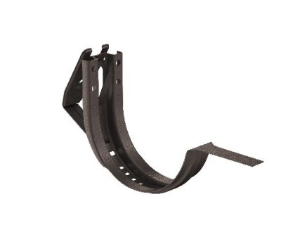 Водосток Aquasistem, Система 150/100 - Крюк крепления желоба короткий регулируемый RR 32 Тёмно-коричневый matt