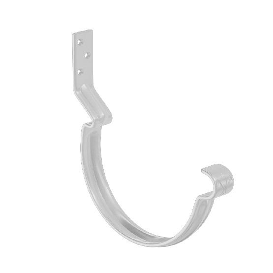 Водосток Aquasistem, система 150x100 - Крюк крепления желоба короткий RR 20 Мраморно-белый купить в Ирбите