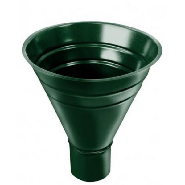 Водосток Grand Line 125x90 – Воронка водосборная RAL 6005 купить в Ирбите