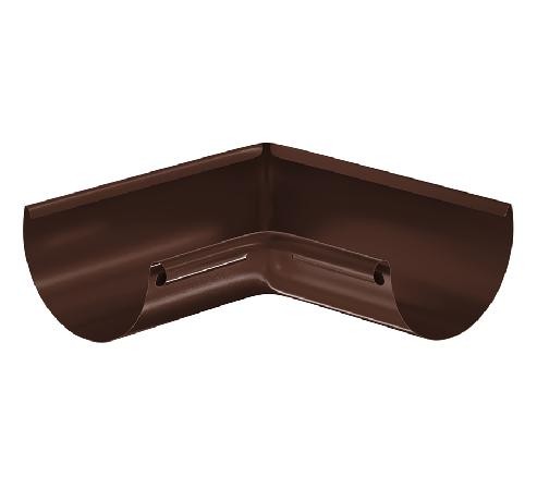 Водосток Aquasistem, система 125x90 - Угол желоба, внутренний 90° RAL 8017 Коричневый купить в Ирбите