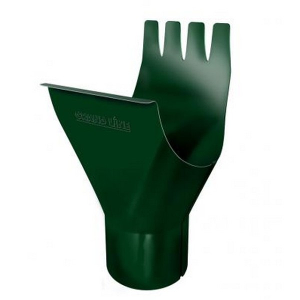 Водосток Grand Line 125x90 – Воронка желоба RAL 6005 купить в Ирбите